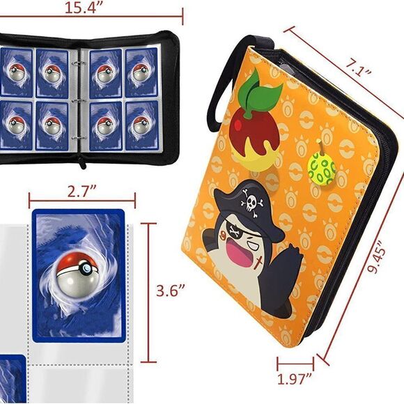 4 Pockets Portable Card Collector Album, Trading Card Binder - Picture 2 of 6